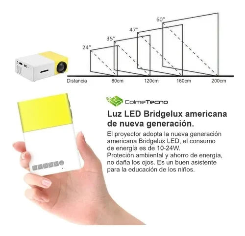Mini proyector LED portátil