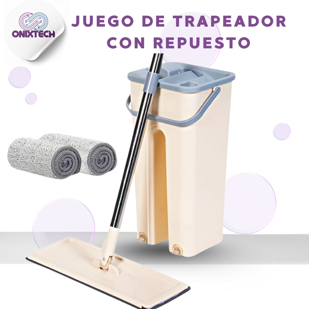 Flat Mop + Balde Lava y Seca