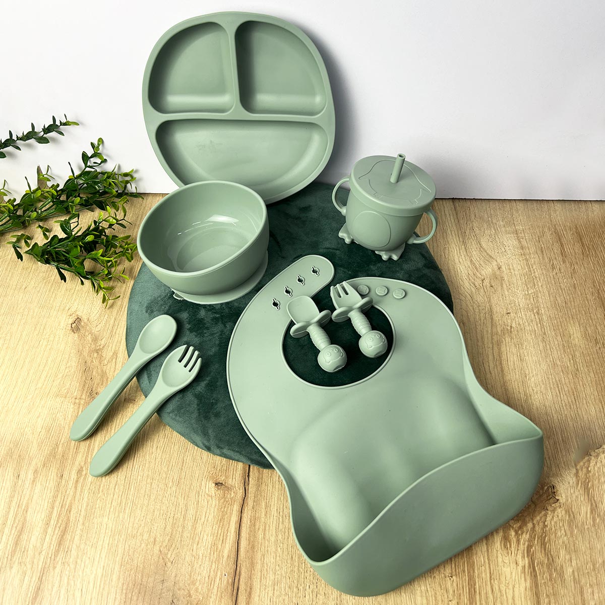 Set de Alimentación de Silicona para Bebés