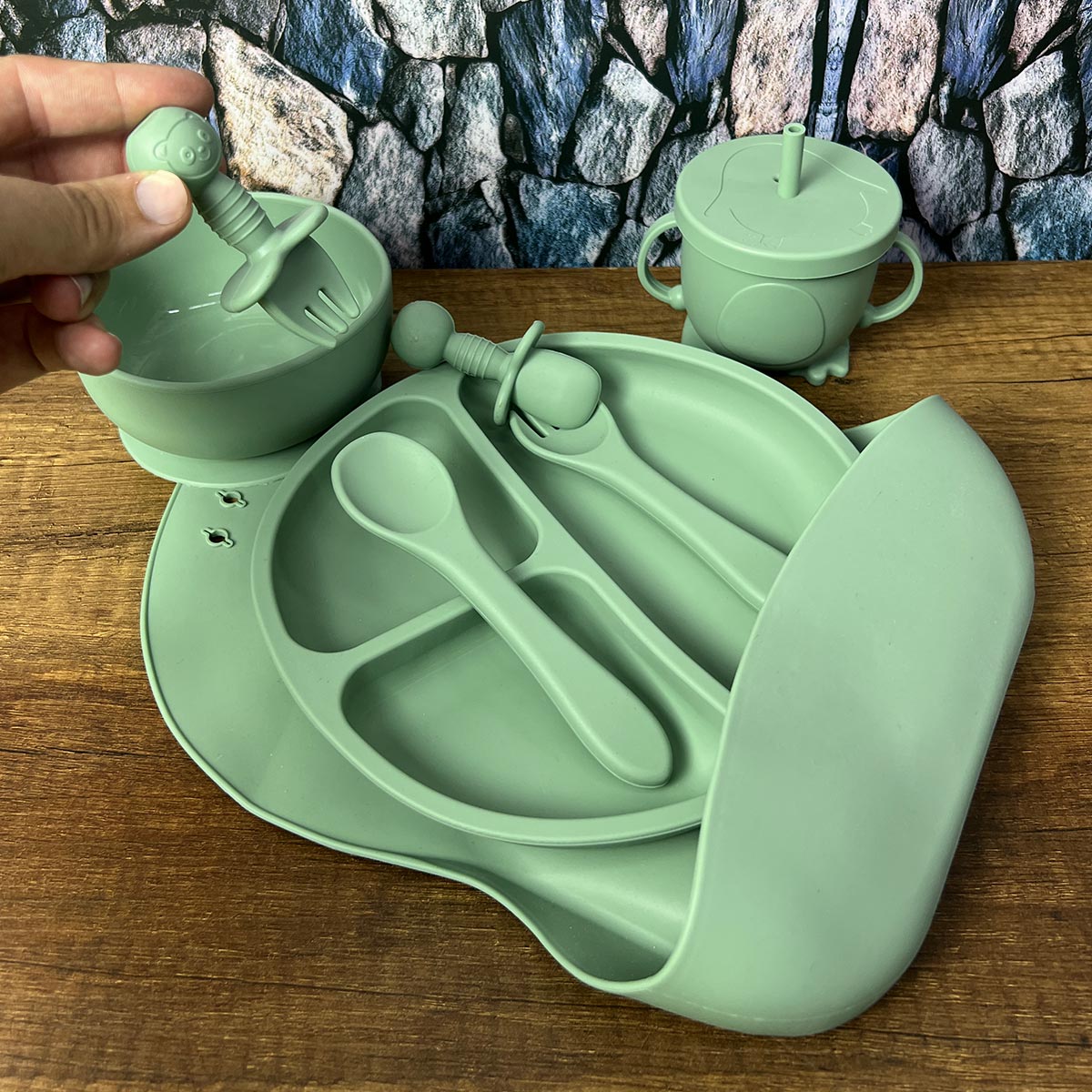 Set de Alimentación de Silicona para Bebés