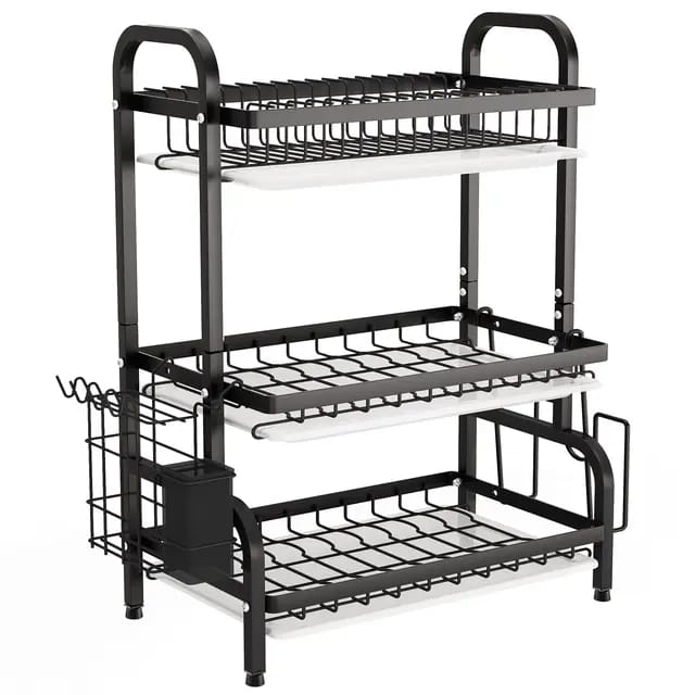 Escurridor de Platos en Acero Inoxidable – 3 Niveles