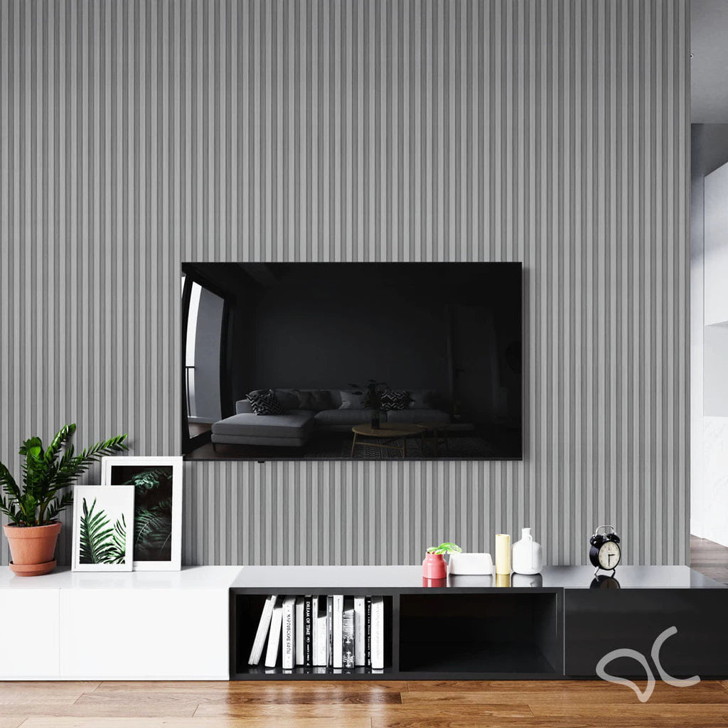 Papel Adhesivo Para Pared Ripado 3D