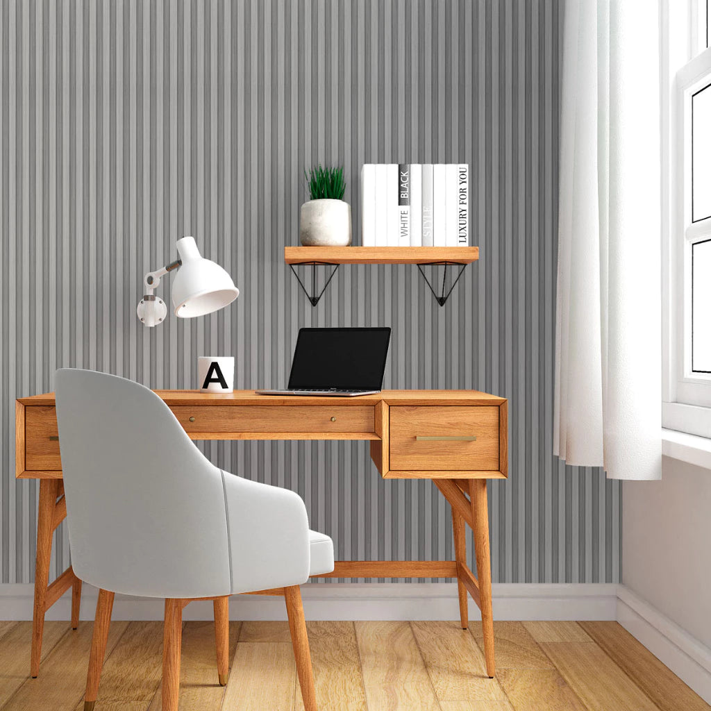 Papel Adhesivo Para Pared Ripado 3D