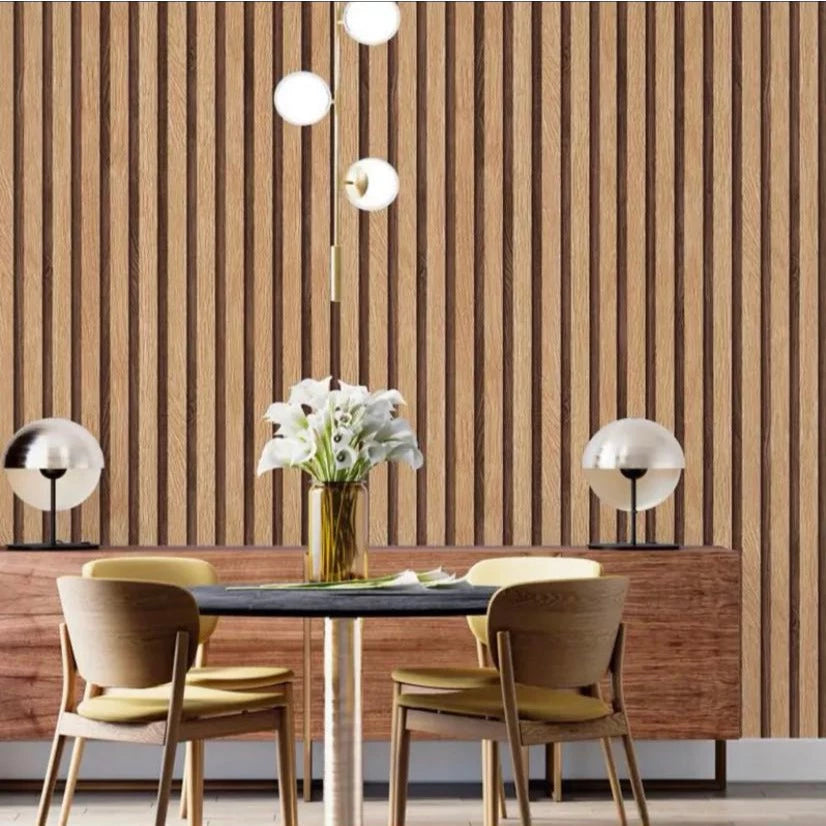 Papel Adhesivo Para Pared Ripado 3D