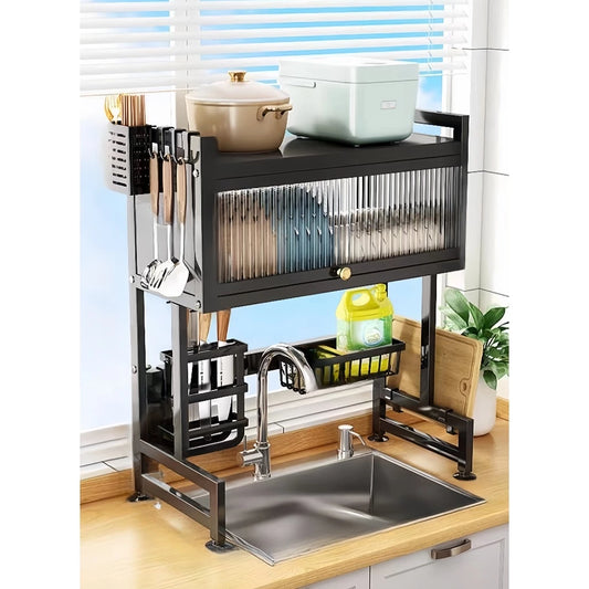 Escurridor Loza Con Tapa De 65 Cm