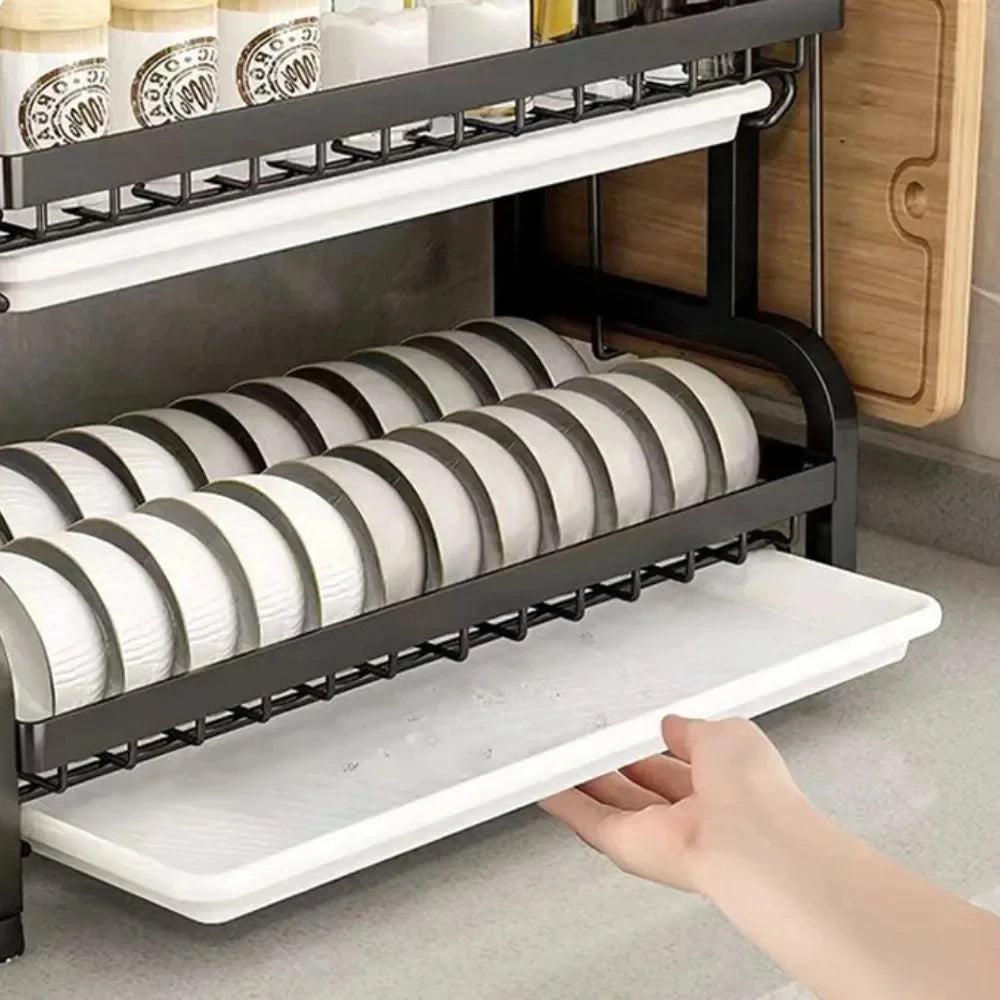 Escurridor de Platos en Acero Inoxidable – 3 Niveles