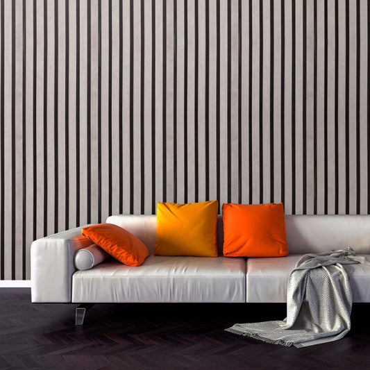 Papel Adhesivo Para Pared Ripado 3D