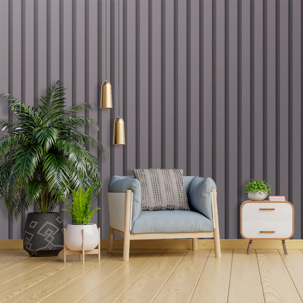 Papel Adhesivo Para Pared Ripado 3D