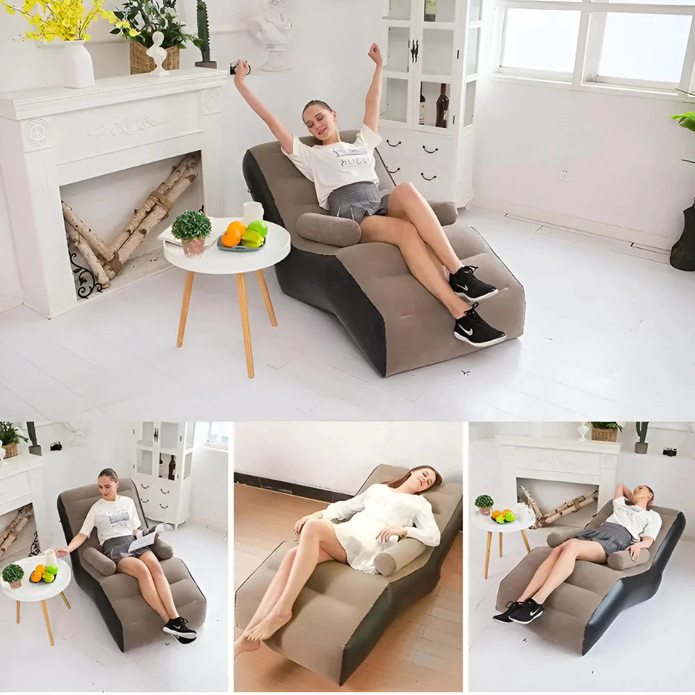Sofá Inflable con Apoyabrazos