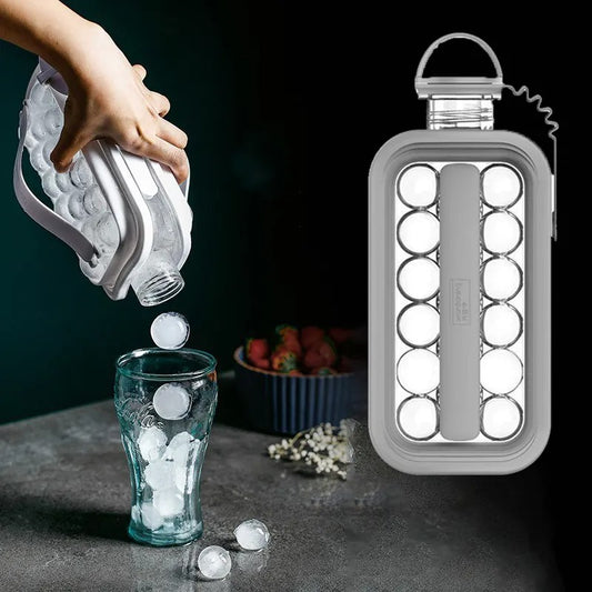 Botella y molde de hielo portátil