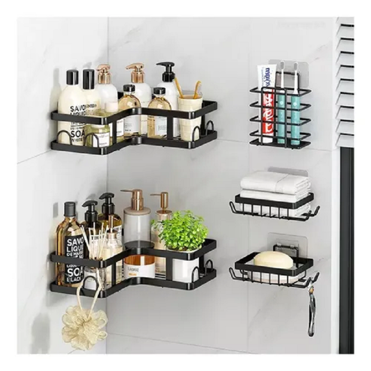 Estante Organizador Esquinero Bano 5 Pc
