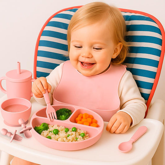 Set de Alimentación de Silicona para Bebés