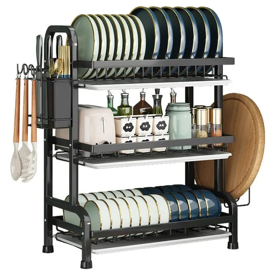 Escurridor de Platos en Acero Inoxidable – 3 Niveles