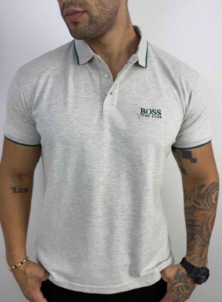 Camiseta Tipo Polo Hugo Boss Combinada