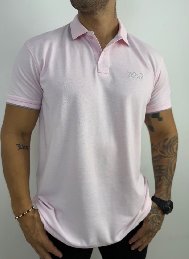 Camiseta Tipo Polo Hugo Boss Combinada